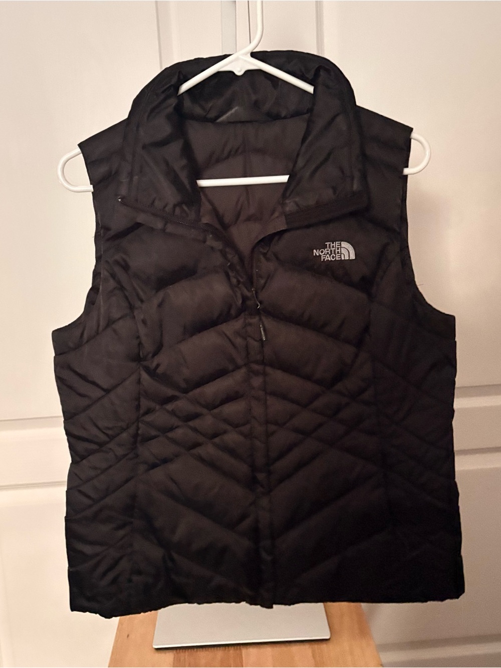 The North Face Nuptse 2 700-fill down puffer vest in classic black.